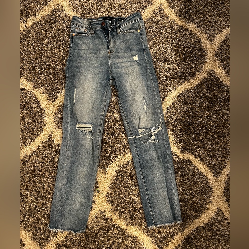 Kylie and Kendall destroyed denim